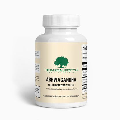 Ashwaganda mit schwarzem Pfeffer